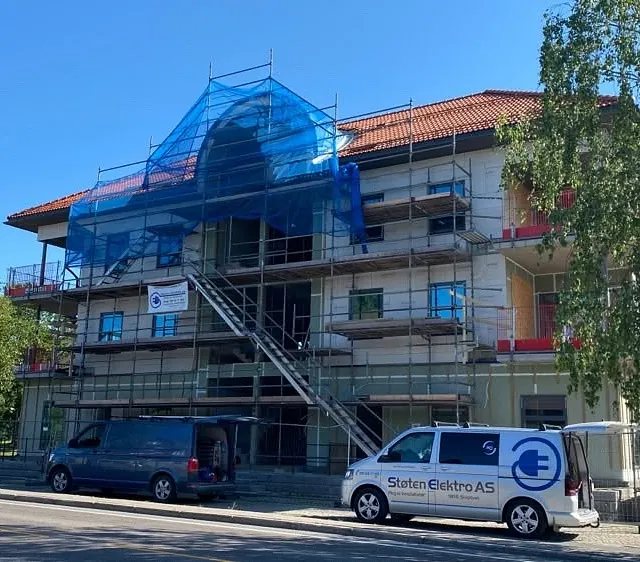 Bilde av renovasjonen av Meierigården